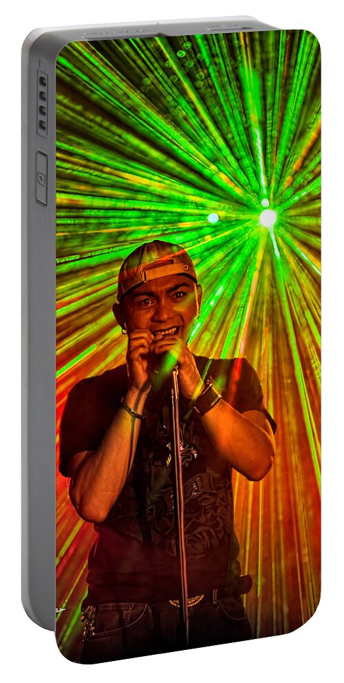 Music Portable Battery Charger featuring the photograph Star Burst by Christopher Holmes