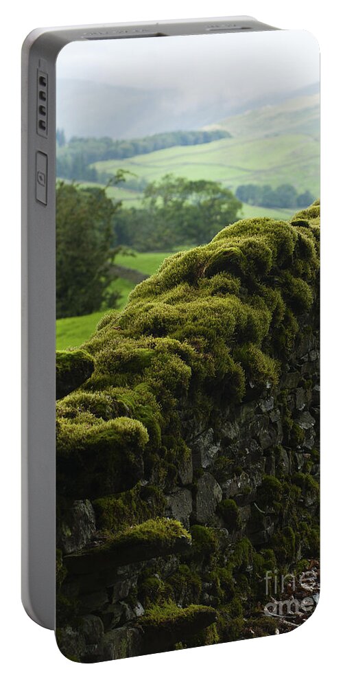 Britain Portable Battery Charger featuring the photograph Stone wall by Andrew Michael