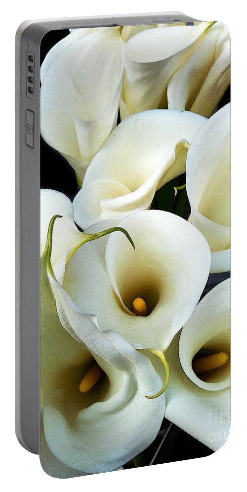 Flowers Portable Battery Charger featuring the photograph Summer Kisses by Eena Bo