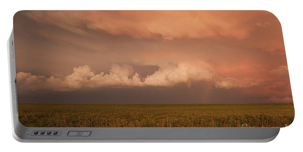 Storms Portable Battery Charger featuring the photograph Summer Storm by Pam Holdsworth