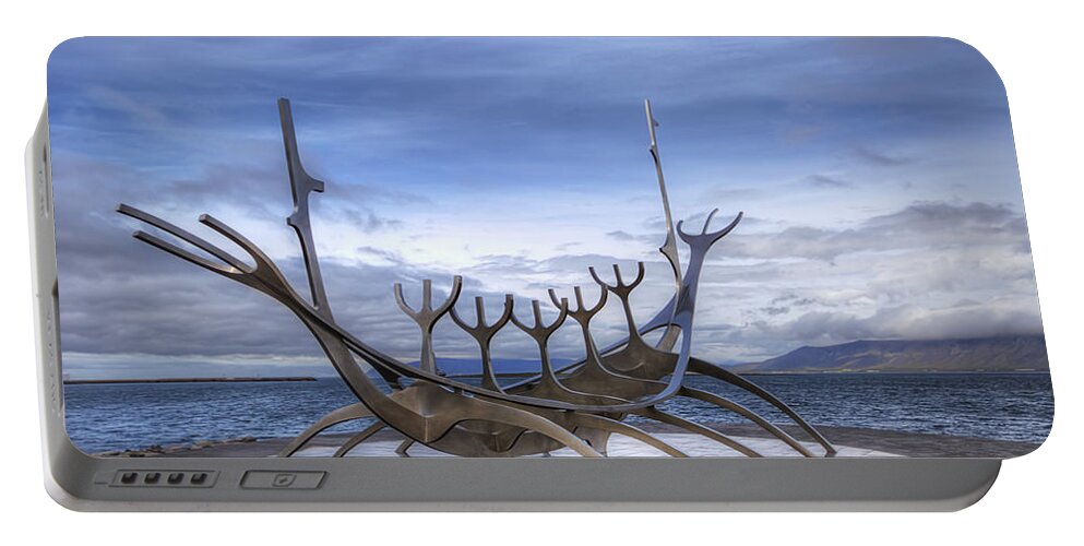 Viking Portable Battery Charger featuring the photograph Sun Voyager by Evelina Kremsdorf