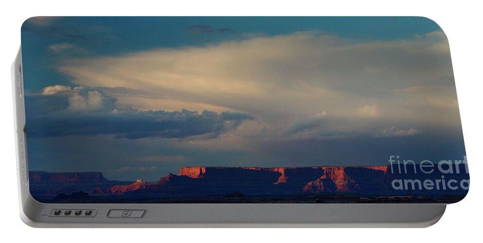 Southwest Photography Portable Battery Charger featuring the photograph Sunset at the Canyonlands by Keith Kapple