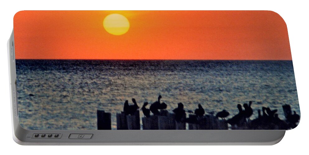 Sunset Portable Battery Charger featuring the photograph Sunset in Florida by Lydia Holly