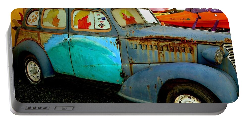 Automobile Portable Battery Charger featuring the photograph Surf Mobile by Mark Gilman