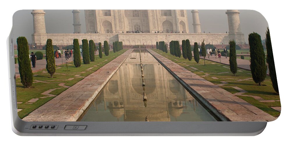Taj Mahal Portable Battery Charger featuring the photograph Taj Mahal Reflected by Mike Reid