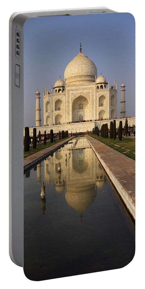 Agra Portable Battery Charger featuring the photograph Taj Mahal reflection by Ivan Slosar