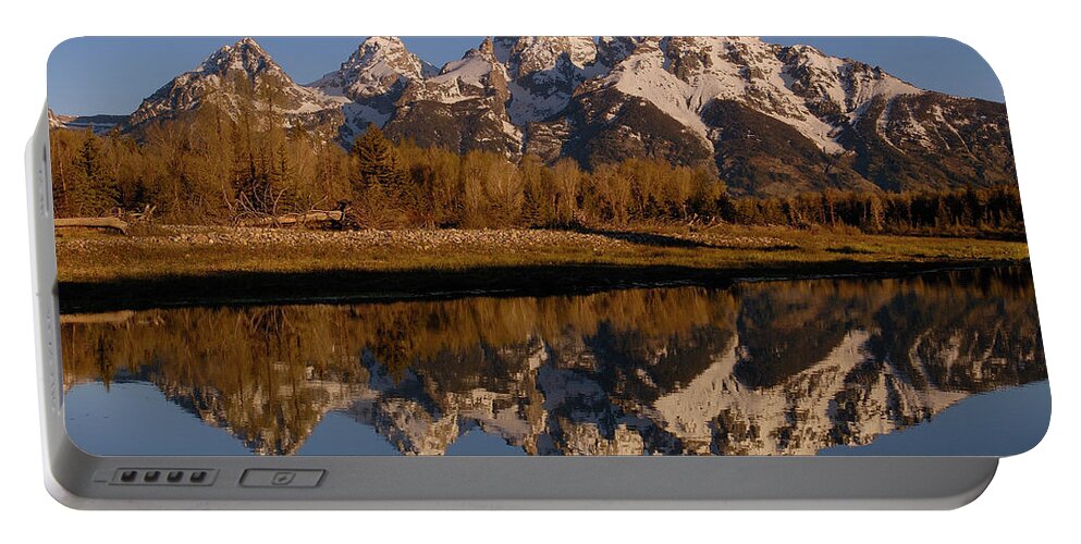 Mp Portable Battery Charger featuring the photograph Teton Range, Grand Teton National Park by Pete Oxford