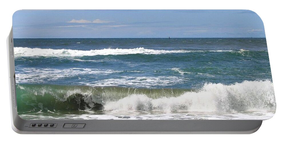 Sea Portable Battery Charger featuring the photograph The Captivating Sea by Will Borden