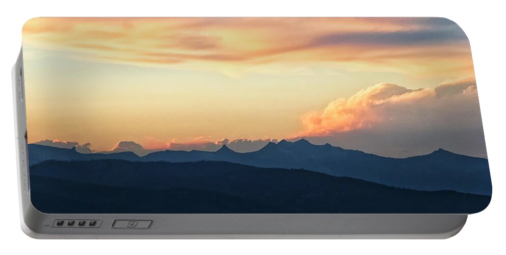 Clouds Fog Portable Battery Charger featuring the photograph The Idaho Selkirks by Albert Seger