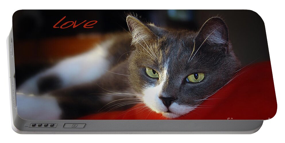 Vicki Ferrari Photography Portable Battery Charger featuring the photograph The Look of Love by Vicki Ferrari