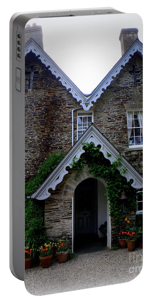 The Old Rectory Portable Battery Charger featuring the photograph The Old Rectory at St. Juliot by Lainie Wrightson