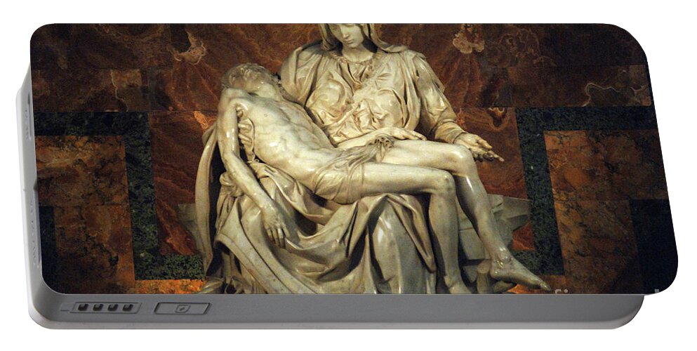  Italy Portable Battery Charger featuring the photograph The Pieta by Bob Christopher