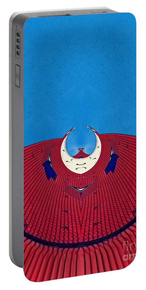 Archifou Portable Battery Charger featuring the digital art the red dress - Archifou 71 by Aimelle Ml