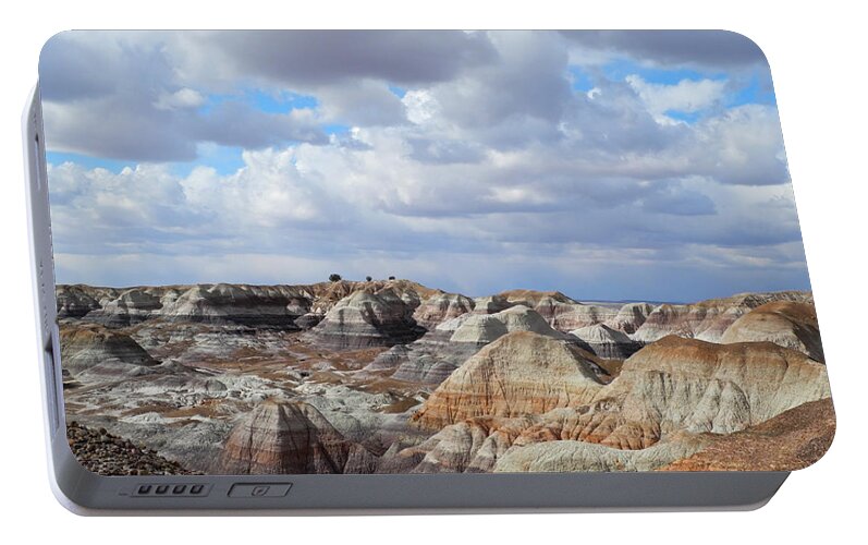 Sky Portable Battery Charger featuring the photograph The Sky Clears By Blue Mesa by Lynda Lehmann