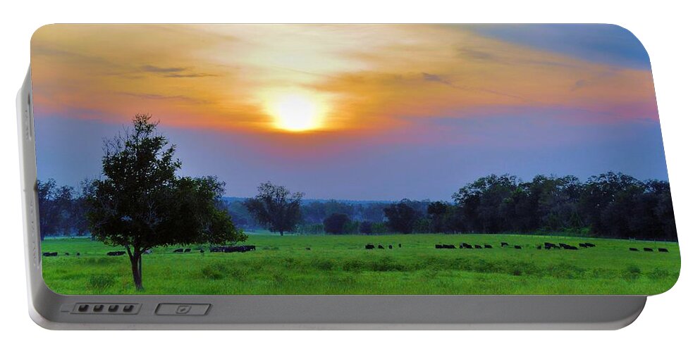 Landscapes Portable Battery Charger featuring the photograph The Sky Was Drunk by Jan Amiss Photography