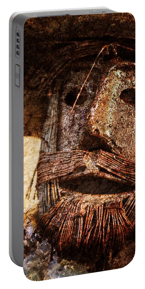 Tin Portable Battery Charger featuring the photograph The Tin Man by Kathy Clark