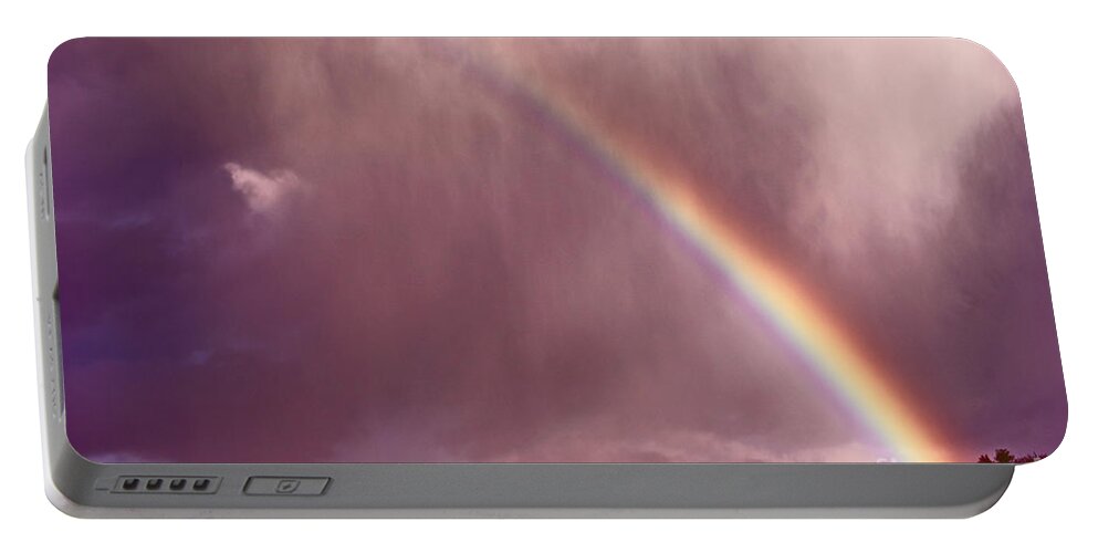 Rainbow Portable Battery Charger featuring the photograph There Is Always Hope by Aimelle Ml