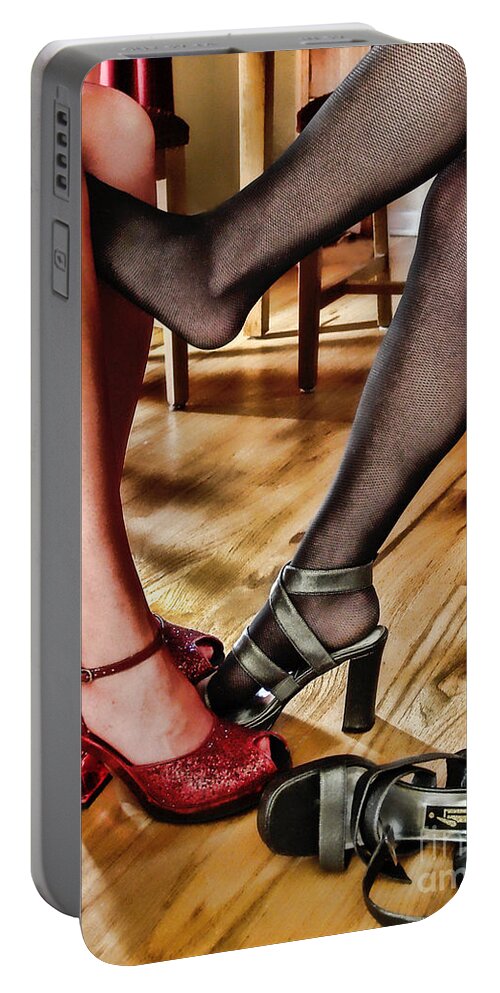 Legs Portable Battery Charger featuring the photograph This Little Piggy Went To Market by Terry Doyle