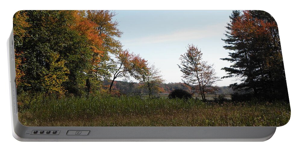 Autumn Portable Battery Charger featuring the photograph To See Autumn Colors Forever by Kim Galluzzo Wozniak