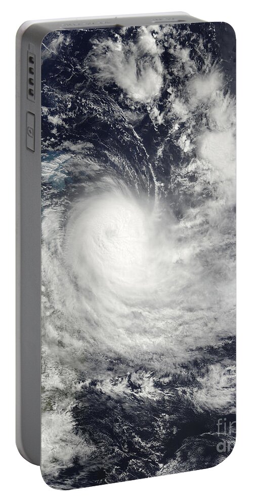 Hamish Portable Battery Charger featuring the photograph Tropical Cyclone Hamish Off Australia by Stocktrek Images