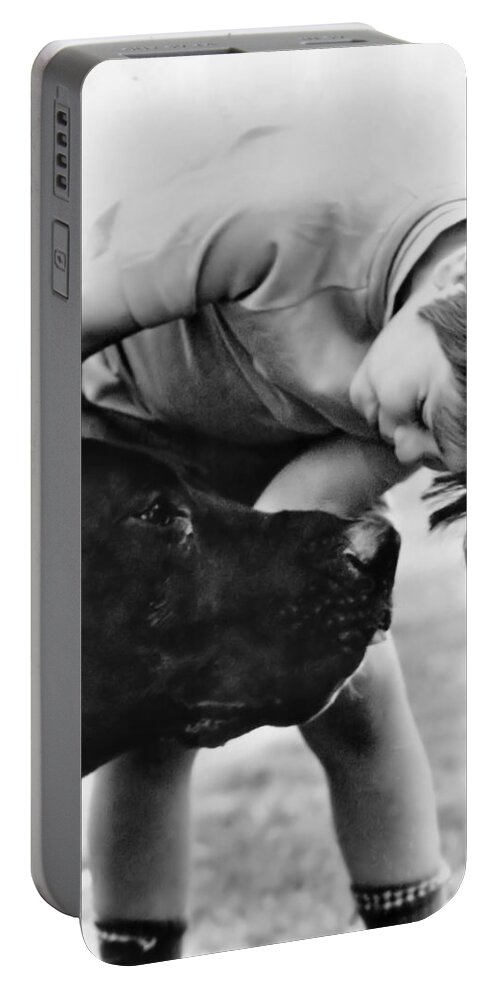 Dog Portable Battery Charger featuring the photograph Unconditional Love by Rory Siegel