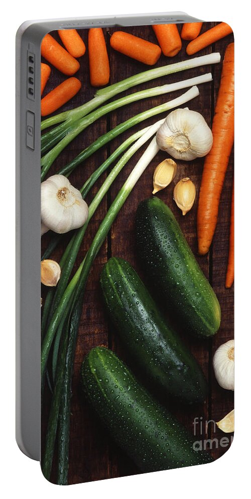 Vegetables Portable Battery Charger featuring the photograph Vegetables by Science Source