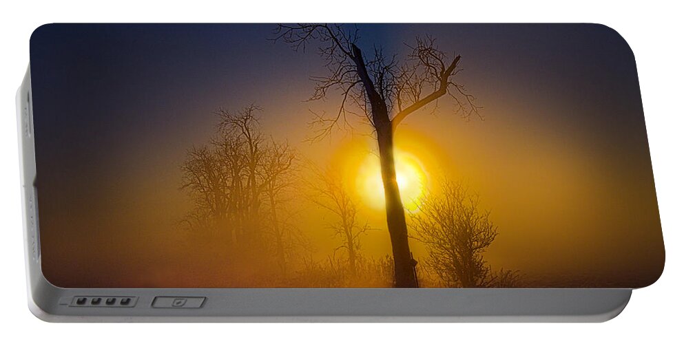 Horizons Portable Battery Charger featuring the photograph Veil of Obscurity by Phil Koch