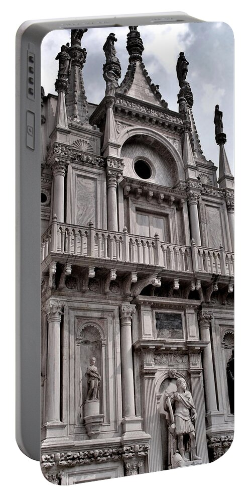 Venice Portable Battery Charger featuring the photograph Venetian Architecture IV by Ellen Heaverlo