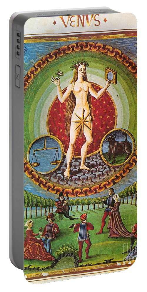 Mythology Portable Battery Charger featuring the photograph Venus Ruler Of Taurus And Libra by Photo Researchers