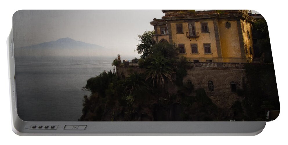 Sorrento Portable Battery Charger featuring the photograph Vesuvius from Sorrento by Doug Sturgess