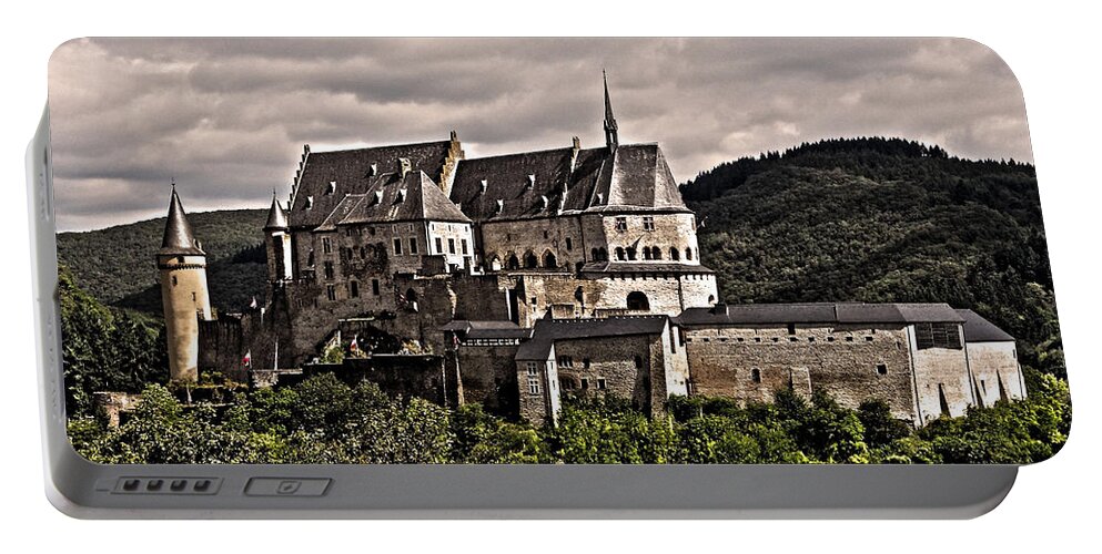 Europe Portable Battery Charger featuring the photograph Vianden Castle - Luxembourg by Juergen Weiss
