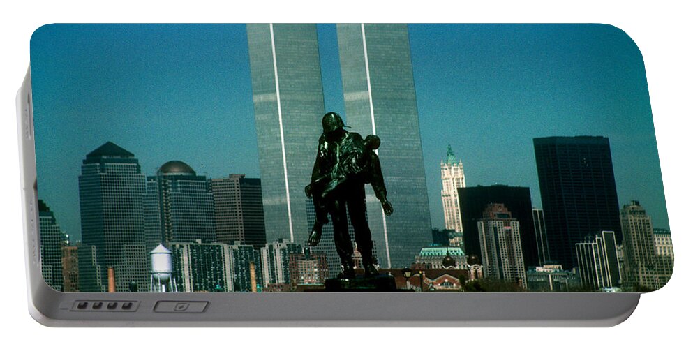 Monument Nj Portable Battery Charger featuring the photograph View From Hoboken by Mark Gilman