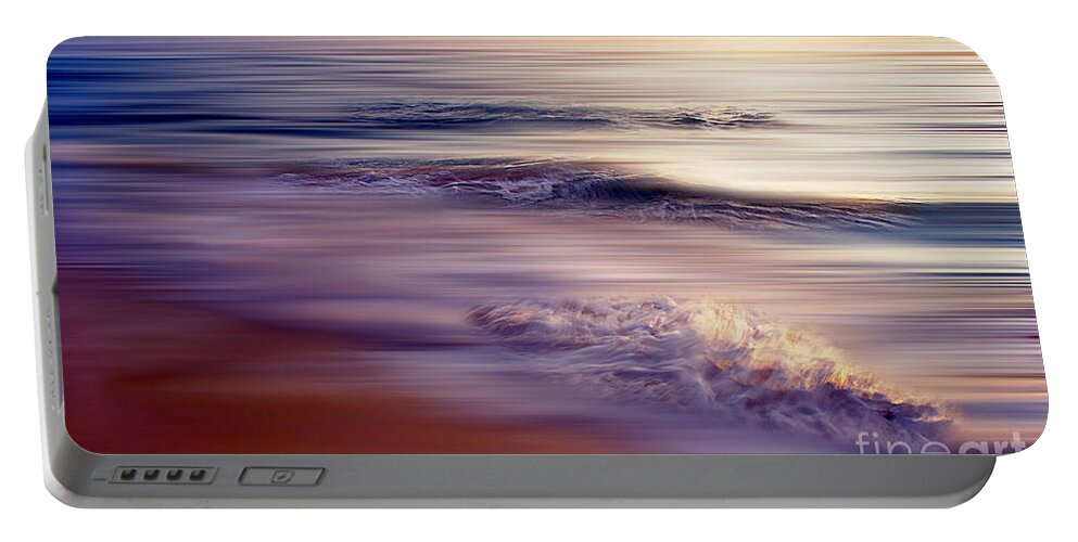 Sea Portable Battery Charger featuring the photograph Violet Dream by Hannes Cmarits