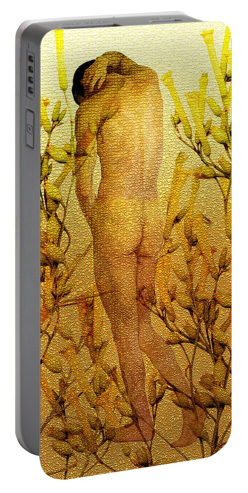 Nude Portable Battery Charger featuring the photograph Vital Solitude by Kurt Van Wagner