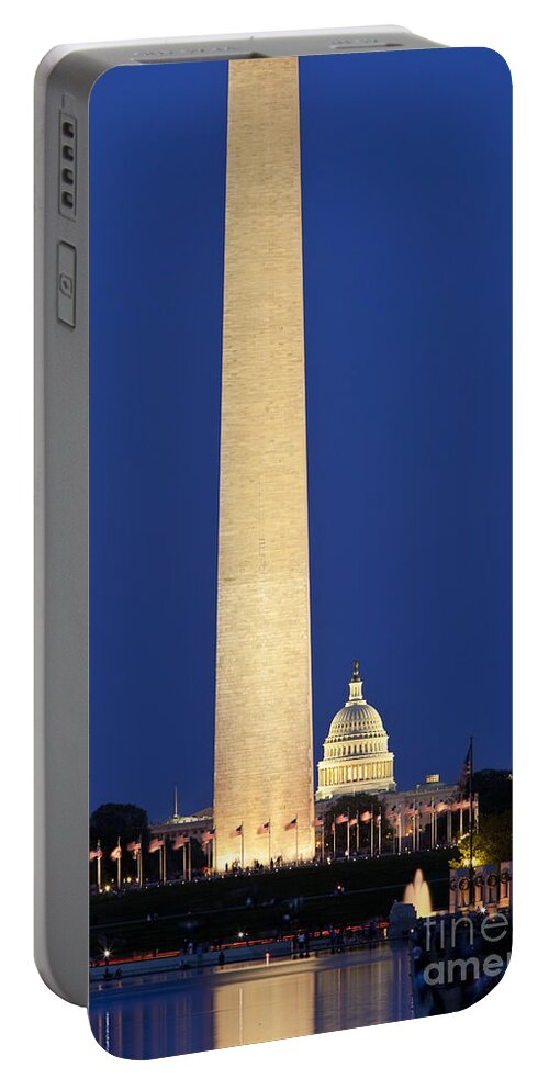 Washington Monument Portable Battery Charger featuring the photograph Washington DC by Brian Jannsen