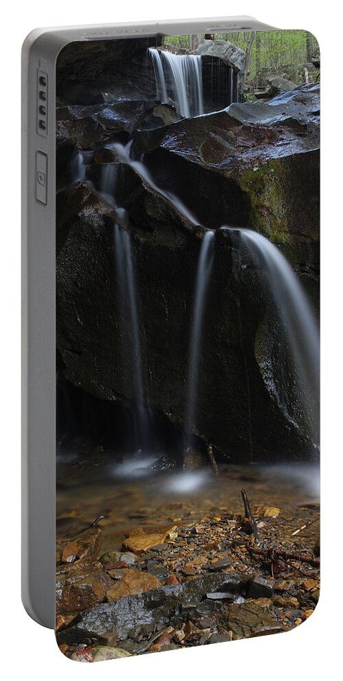 Water Portable Battery Charger featuring the photograph Waterfall On Emory Gap Branch by Daniel Reed