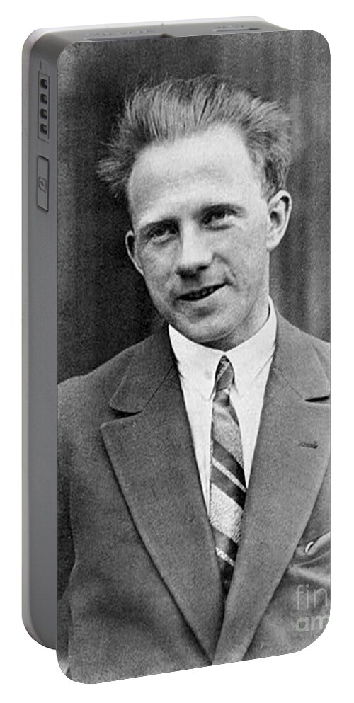 Science Portable Battery Charger featuring the photograph Werner Heisenberg, German Theoretical by Science Source