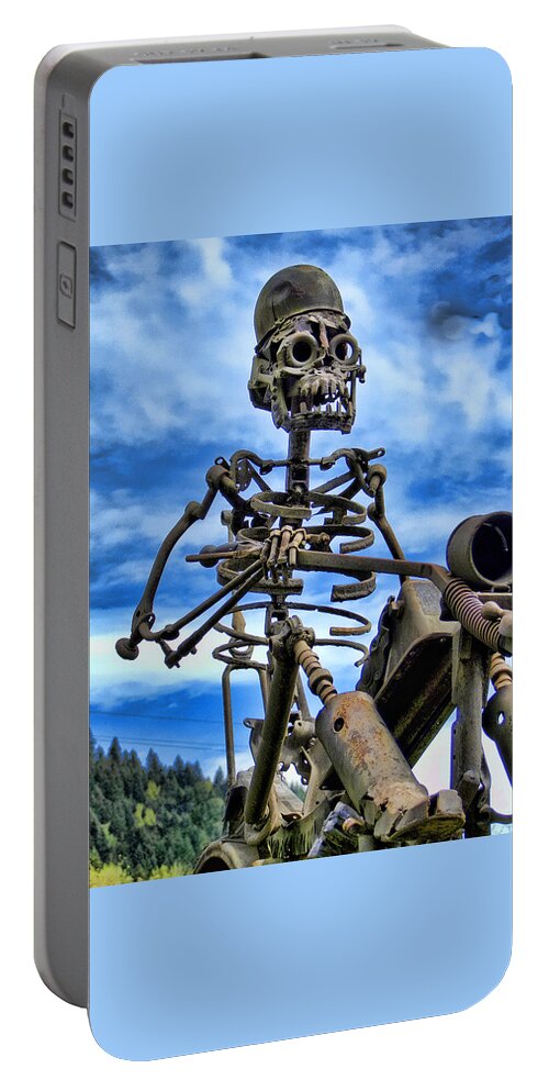 Iron Portable Battery Charger featuring the photograph Wild Rider by Ron Roberts