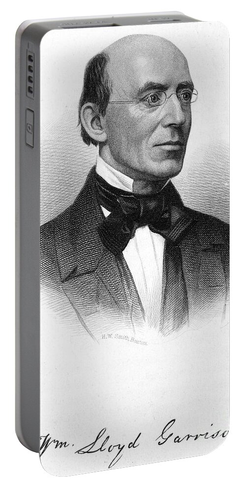 19th Century Portable Battery Charger featuring the drawing William Lloyd Garrison by Granger