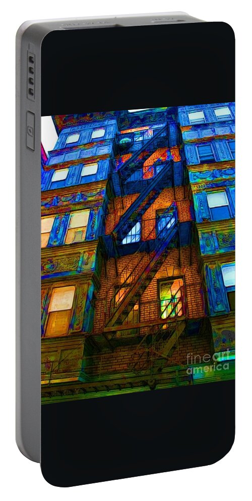 Apartments Portable Battery Charger featuring the photograph Winding Up by Julie Lueders 