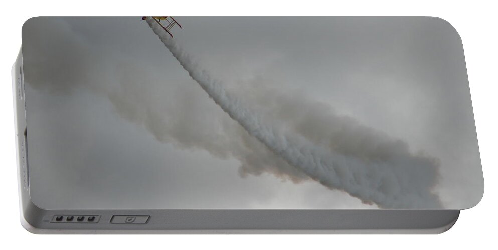 Bi Plane Portable Battery Charger featuring the photograph Wing Walker by Randy J Heath