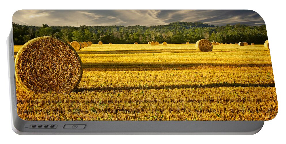 Agriculture Portable Battery Charger featuring the photograph Wisconsin Summer by Jarrod Erbe