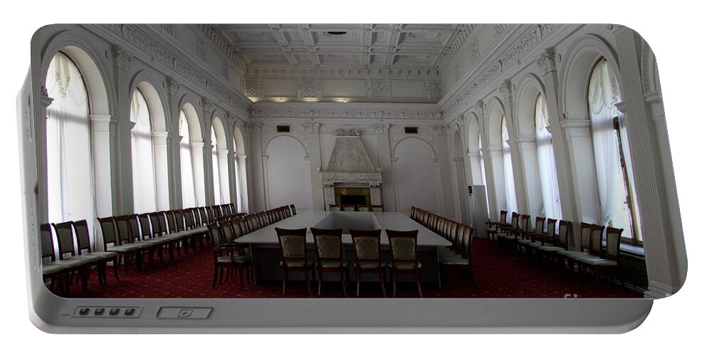 Meeting Room Portable Battery Charger featuring the photograph Yalta Conference - Livadia Palace by Christiane Schulze Art And Photography