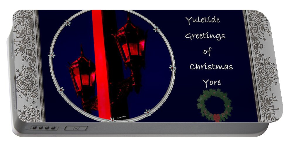 Christmas Portable Battery Charger featuring the photograph Yuletide Greetings by DigiArt Diaries by Vicky B Fuller
