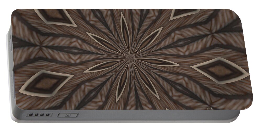 Kaleidoscope Portable Battery Charger featuring the photograph Zebra Stripes by Donna Brown