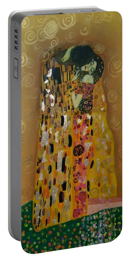 Couple Portable Battery Charger featuring the painting Inspiration by Lynne McQueen