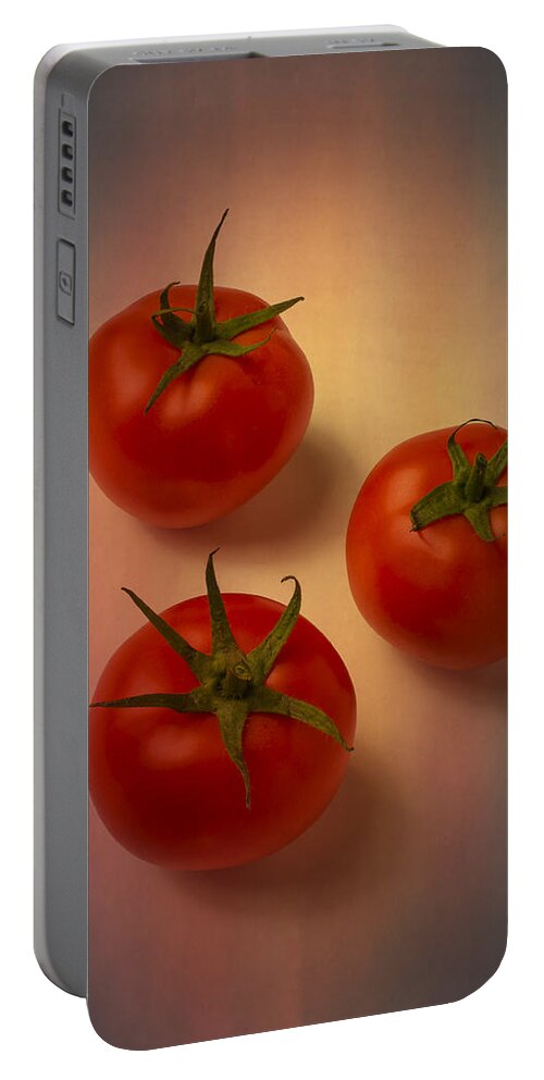 Three Portable Battery Charger featuring the photograph Red Tomatoes by Garry Gay