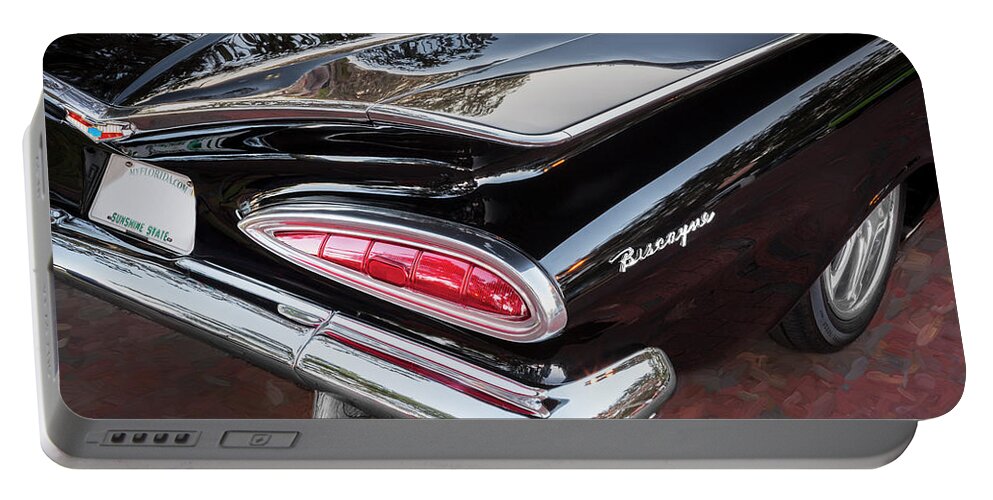 1959 Chevrolet Biscayne Portable Battery Charger featuring the photograph 1959 Chevrolet Biscayne  by Rich Franco