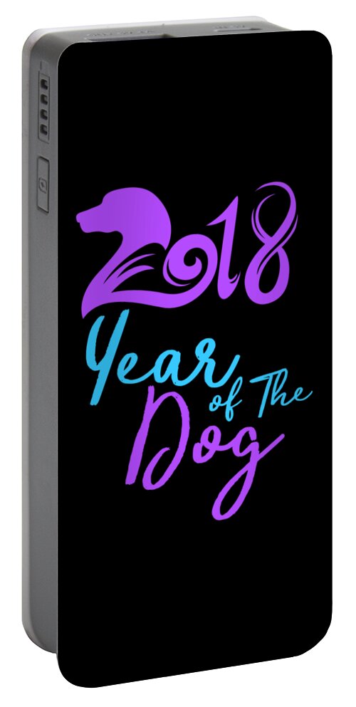 Beagle Portable Battery Charger featuring the digital art 2018 Year Of The Dog20181 by Lin Watchorn