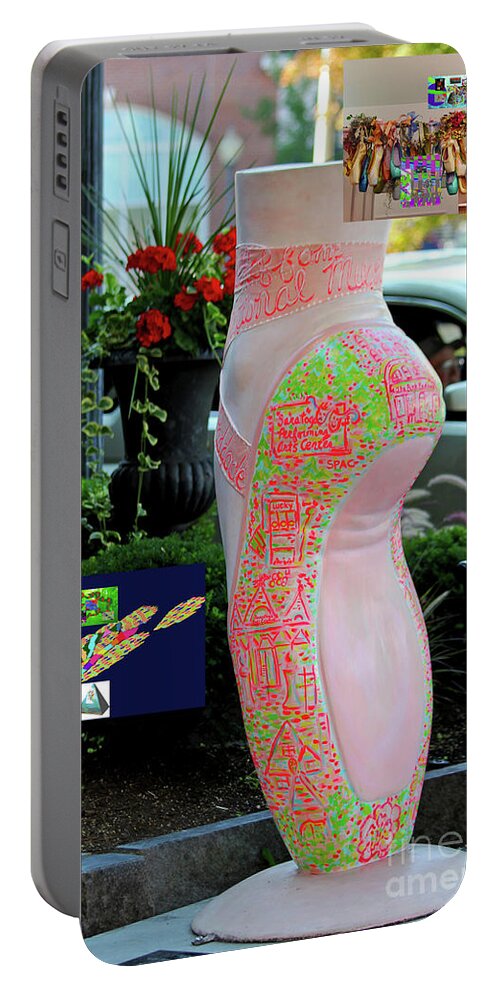  Portable Battery Charger featuring the digital art 1-31-2057n by Walter Paul Bebirian